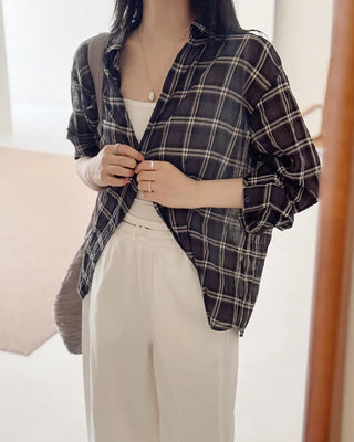 Summer Check Wrinkle Shirt