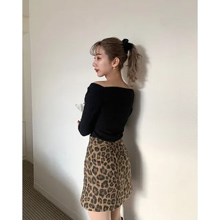 Asymmetrical Color Ribbed Pullover