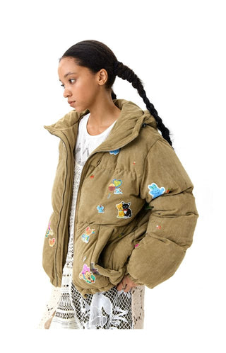 CONP Suede Texture Padded Jacket