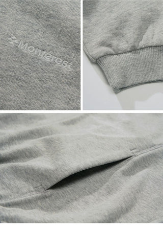 [Monterest] Relaxed Fit Polo Collar Knit Sweatshirt
