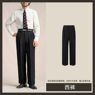 [CULTUM] 1930s Wool Twill Double Pleat Trousers