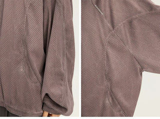 [Monterest] Washed Mesh Oversized Track Jacket