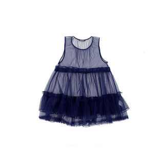 [Moromoro2] Mesh Layered Ruffle Mini Dress