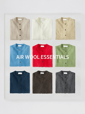 Venue Essential Wool Round Cardigan
