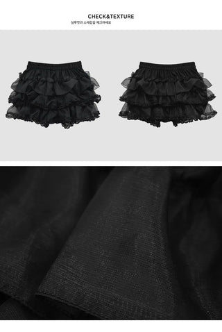 Cancan Frill Pants Skirt - 2 colors