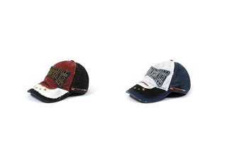 [MASONPRINCE] Distressed Patch Baseball Cap