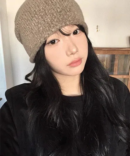 Wool shirring beanie - 3 colors