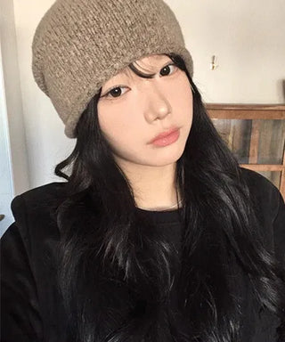Wool shirring beanie - 3 colors