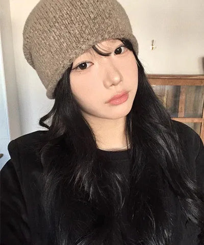 Wool shirring beanie - 3 colors