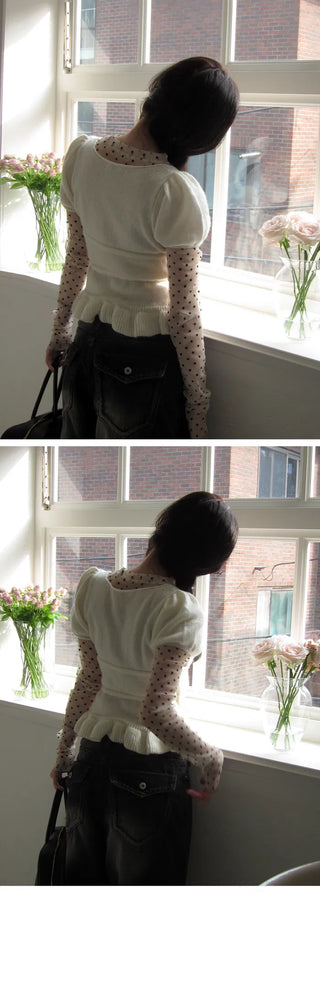 Dot See-through Inner T-shirt - 2 colors