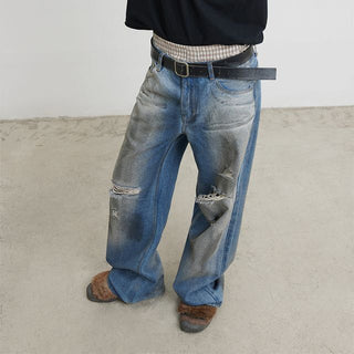 [CONP] “Lost ID CARD” Stained Jeans