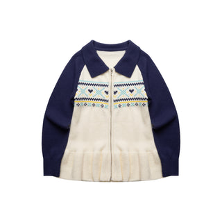 [NECY] North Fantasy Lace Hem Cardigan