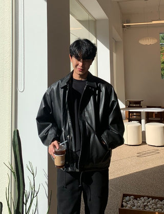 Gopeople Field Leather Jacket