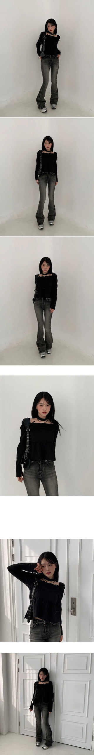 Forming Choker Ribbon Blouse - 3 Colors