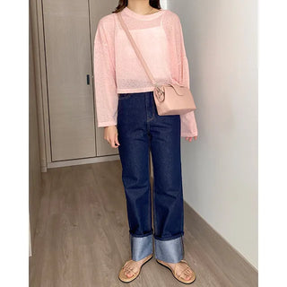 pua see-through round T