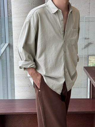 Haze Aging Fade Washed Shirt