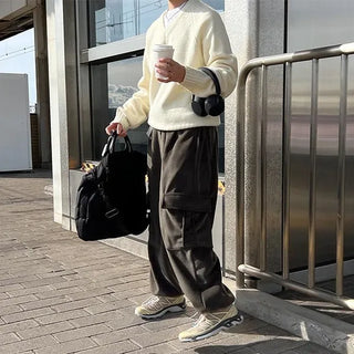 Cargo fleece pants