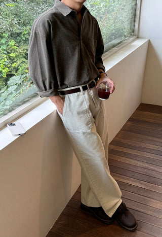 Thor Crack Pigment Oversized Shirt