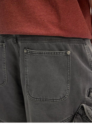 [Monterest] Washed Multi-Pocket 3D Cut Work Shorts