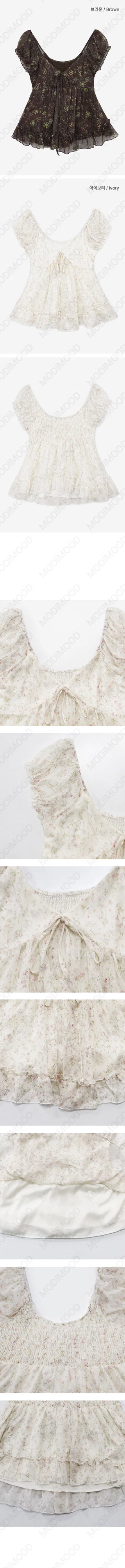 Summer Flower Chiffon Blouse - 2 colors