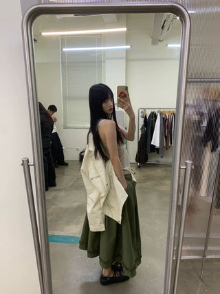 [NEVERSEEZ] Washed Cotton Work Jacket