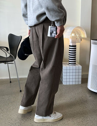 Garments One-Pleat Peach Cotton Pants (4 colors)