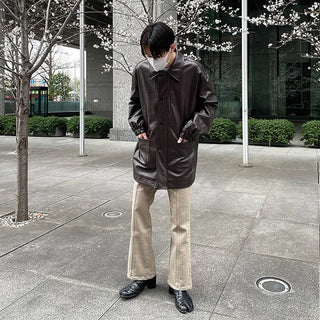 Cotton line flare pants