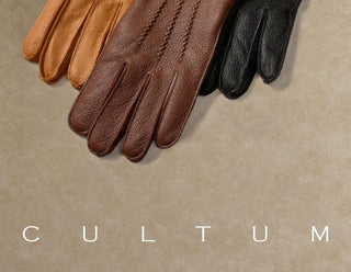 [CULTUM] Sheepskin Touchscreen Wool-Lined Gloves