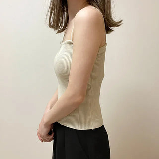 poni ribbed sleeveless