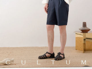 [CULTUM] Relaxed Deep V-neck Shirt