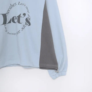 Two-tone logo sweatshirt