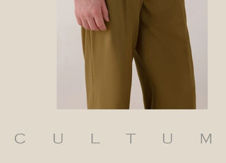 [CULTUM] Washable Relaxed Bamboo Trousers
