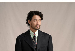 [CULTUM] 1930s Wool Twill Peak Lapel Suit