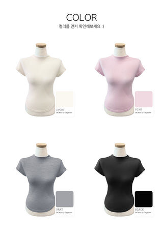 Half-neck T-shirt