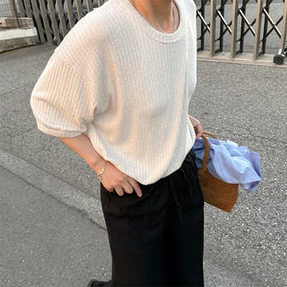 u-neck half knit