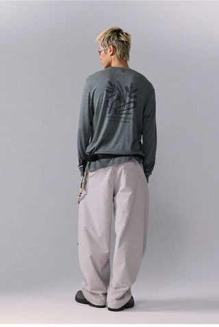 [Monterest] Merino Wool Blend Relaxed Long Sleeve Tee