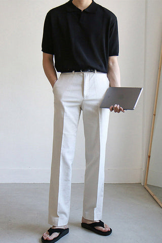 Short-sleeved polo T-shirt