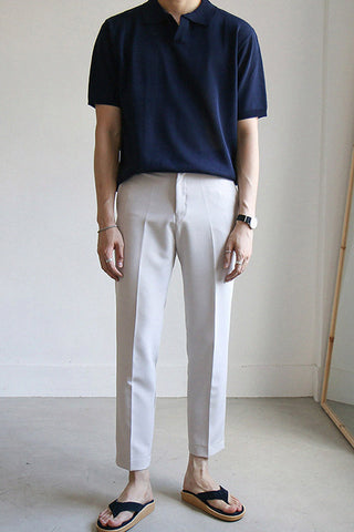Short-sleeved polo T-shirt