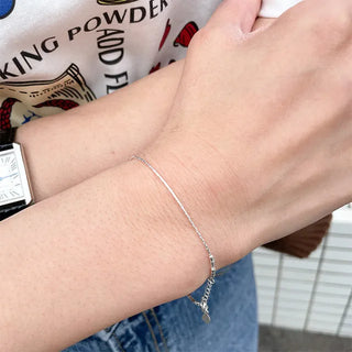circle silver bracelet