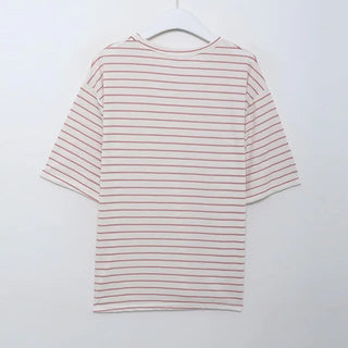 basic striped short sleeved tee