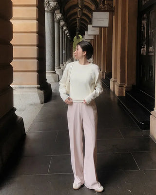 [U-neck/V-neck] 2 types of standard basic knitwear