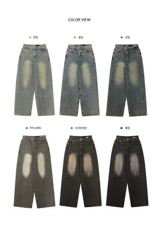Inquiry: Slim semi-wide Faded pants - 6 colors