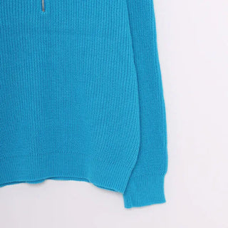 Half-zip knit
