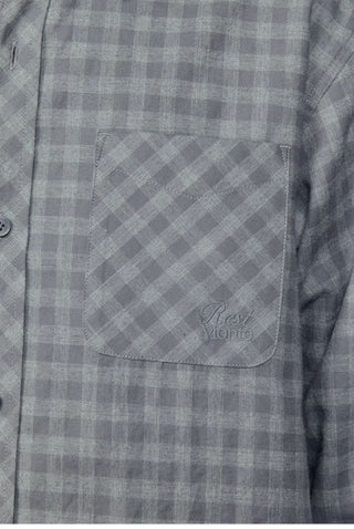 [Monterest] Relaxed Fit Check Pocket Shirt