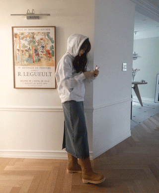 Vintage denim long skirt - 4 sizes