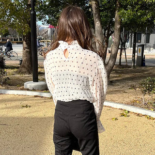 Polka dot blouse