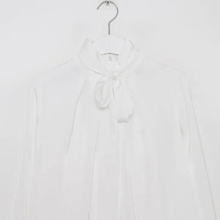 Tie blouse