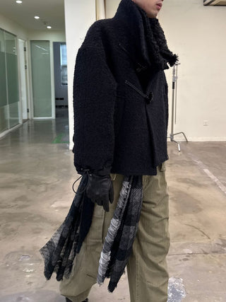 [NeverSeez] Boucle Toggle Short Coat