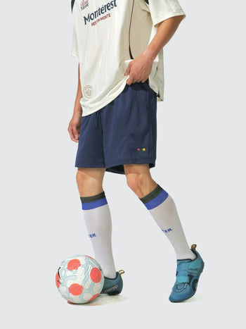 [Monterest] Embroidered Mesh Athletic Shorts