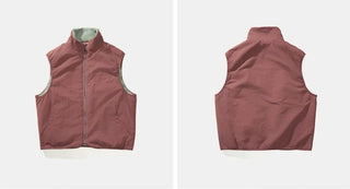 [Monterest] Reversible Fleece Stand Collar Vest